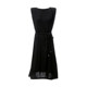 Rongmei QZ0820532 Japanese ice silk_hang_slim heavy industry waist rope temperament shoulder pad sleeveless dress