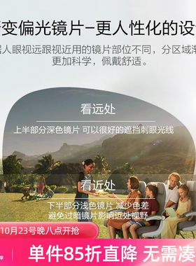 缘目（YUANMU）偏光墨镜女渐变色太阳镜2022新款潮流显瘦韩版网红