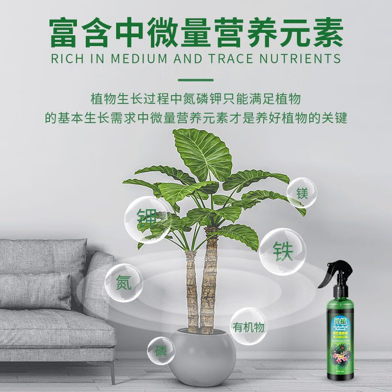 月植贝利斯诗玲坊月植叶植营养液植物通用1瓶装 - 图0