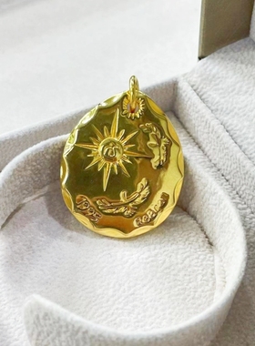 足金足银过火定制有证书吊坠质保