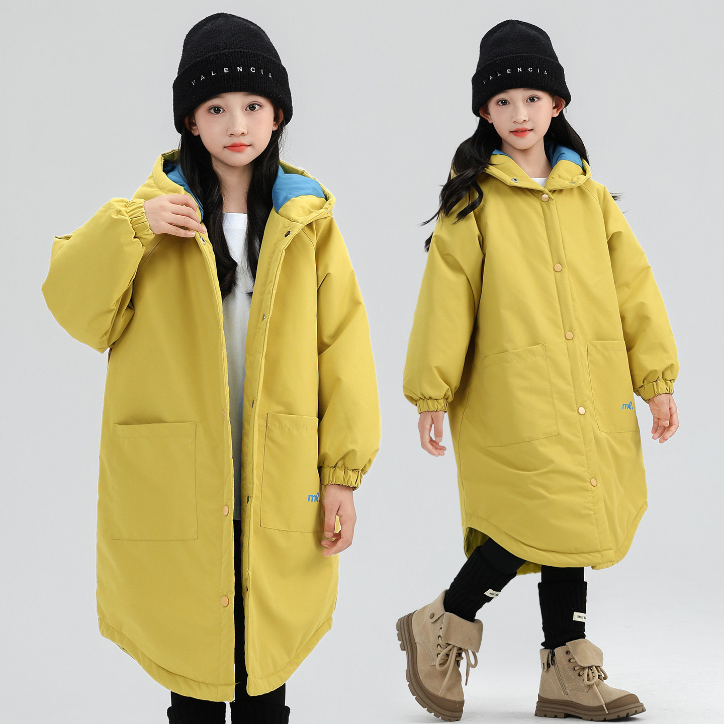 童装女童冬装2025新款中大儿童长款加厚风衣外套女孩纯色韩版棉服,淘宝优惠券,粉丝福利购,淘宝优惠卷
