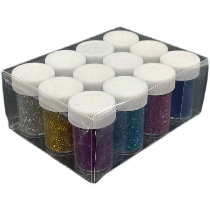 金葱粉闪光粉手工diy金粉闪粉美术七彩粉亮片儿童玩具彩粉12色套,淘宝优惠券,粉丝福利购,淘宝优惠卷