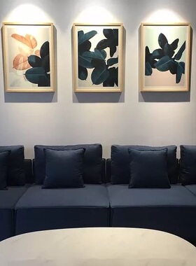 热带植物摄影棕榈叶旁白装饰画