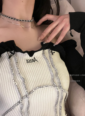 小香风项链甜酷毛衣链2022新款