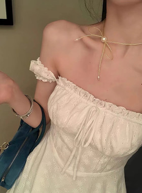 【蝴蝶结少女】夏日串珠choker颈链高级感小众项链