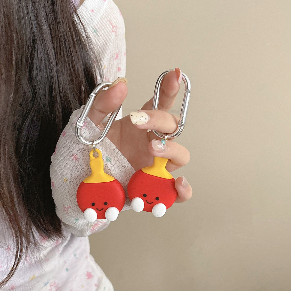 苹果AirTag蓝牙防丢器保护套可爱的乒乓球拍真防摔追踪器保护软壳,淘宝优惠券,粉丝福利购,淘宝优惠卷