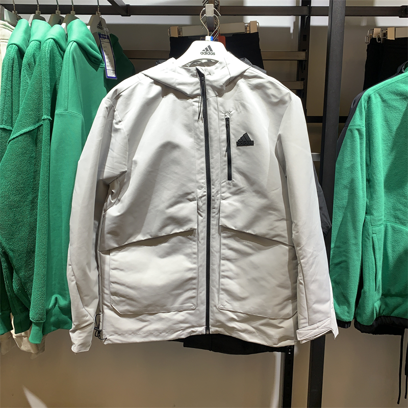 正品Adidas/阿迪达斯秋冬季男子休闲运动保暖外套 IT3953 IT3951 - 图0