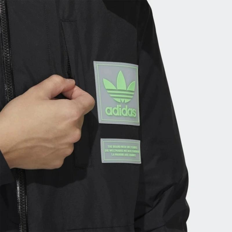 正品Adidas阿迪达斯三叶草羽绒服男冬款运动服连帽保暖外套H66017