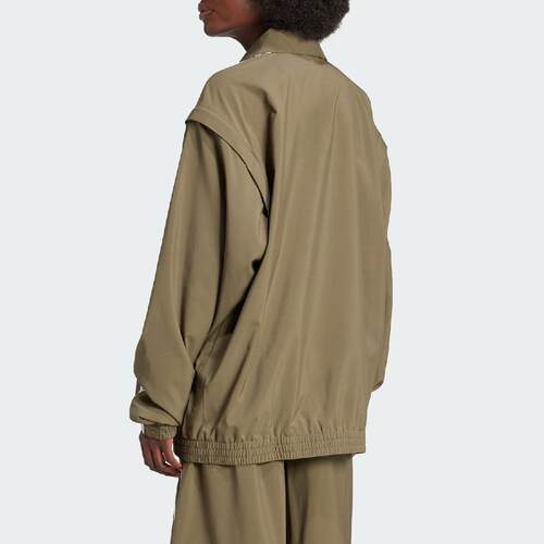 正品Adidas/阿迪达斯秋季新款女子运动休闲宽松夹克外套 JM9252 - 图2