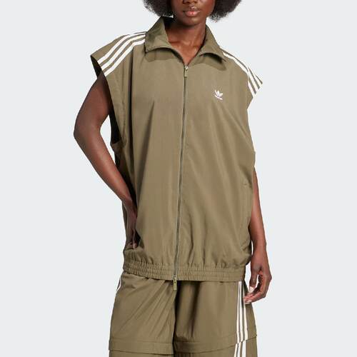 正品Adidas/阿迪达斯秋季新款女子运动休闲宽松夹克外套 JM9252 - 图1