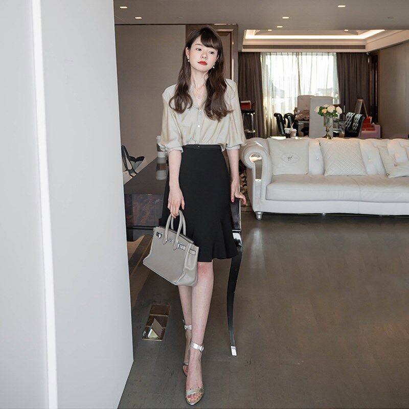 雪纺2022春夏新款设计感小众衬衫 蒂曼芳衬衫