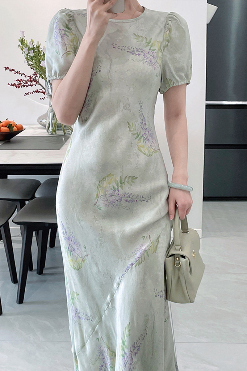 新中式设计感小众改良旗袍连衣裙 蒂曼芳连衣裙