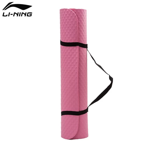 Li Ning, коврик для йоги, длинный нескользящий ковер подходит для мужчин и женщин, стельки для домашнего использования, подходит для начинающих, увеличенная толщина