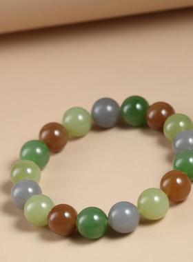 新疆和田玉多宝圆珠手链