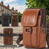 道豪斯 Мобильный телефон, поясная сумка, универсальный дорожный ремень, из натуральной кожи