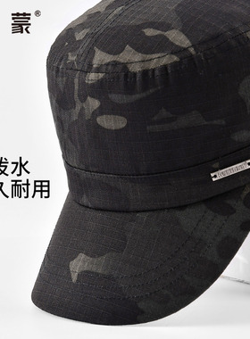 卡蒙黑色短鸭舌帽短檐防泼水帽子