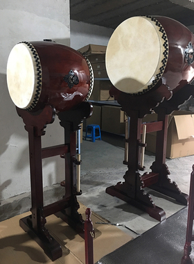 大殿立式鼓白皮毛皮大鼓高鼓桶鼓