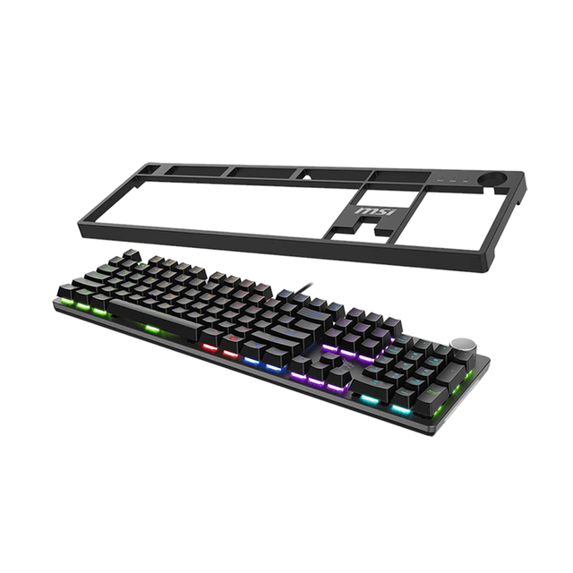 MSI GK320 wired mechanical keyboard with handrest