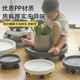 Steel reinforced mobile flower pot tray is breathable and not stuffy