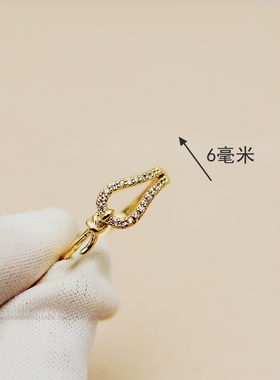 轻奢镀14k真金微镶锆石ins戒指