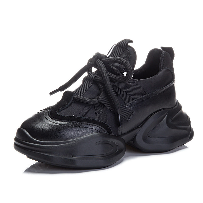 内增高老爹鞋女真皮2025年秋冬小个子厚底炸街女鞋松糕休闲运动鞋,淘宝优惠券,粉丝福利购,淘宝优惠卷