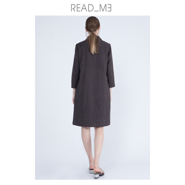 Readme mid-length woolen coat designer