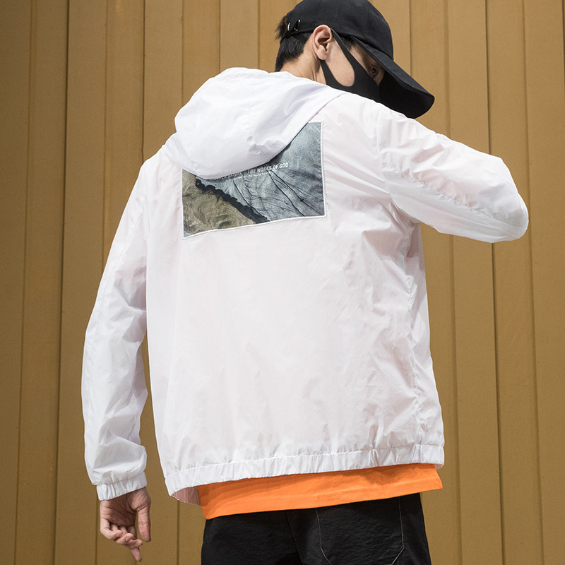 男夏季户外钓鱼防紫外线风衣防晒服 拉佧风衣