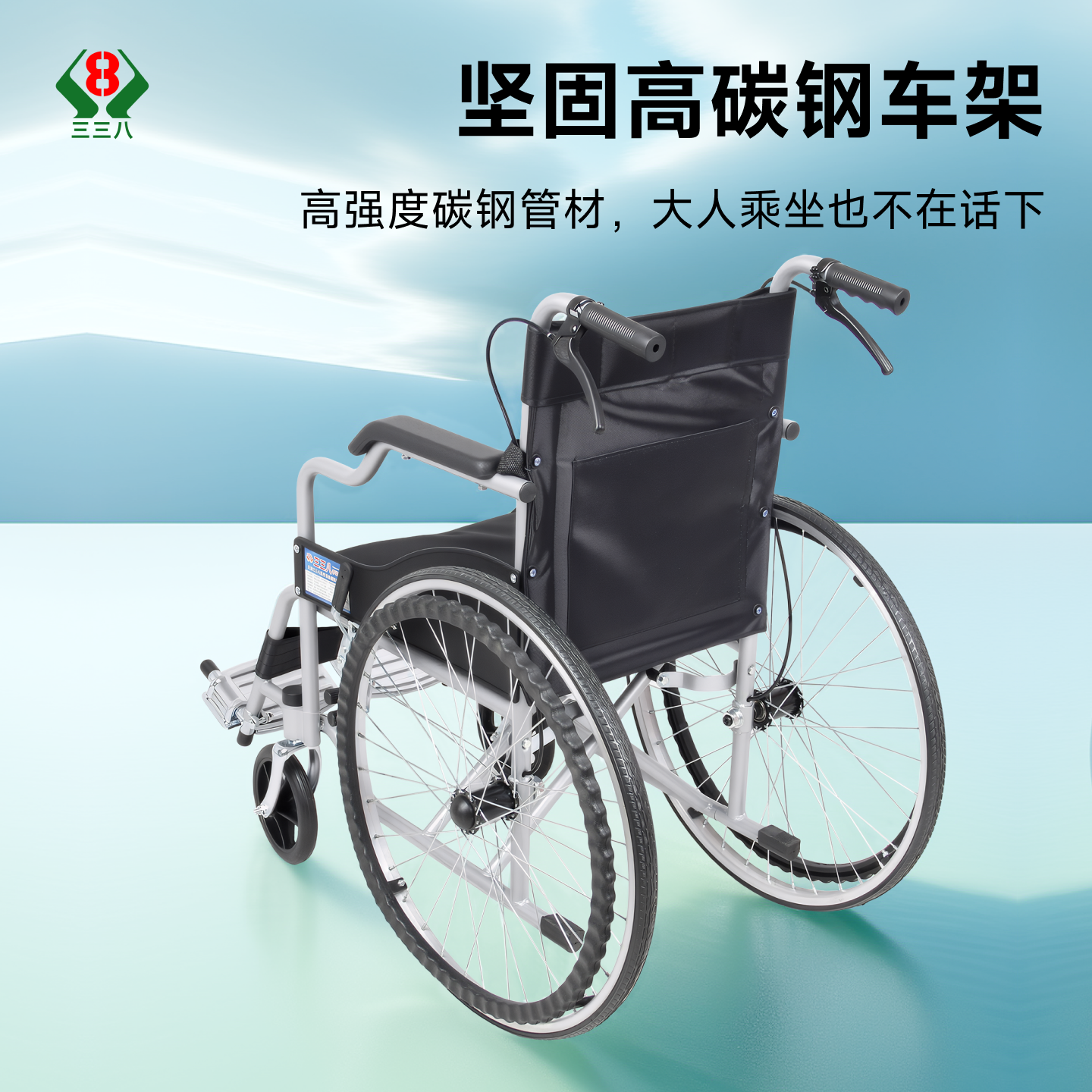 窄门轮椅老人专用折叠轻便手推车儿童代步车小型便携加固代步轮椅 - 图1