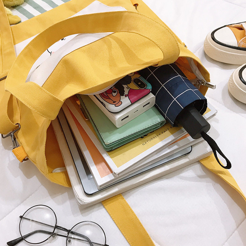 补习补课帆布袋ins大学生帆布包 umitbenan女士包袋