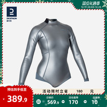 DiCannon wetsuit woman 1 5mm wetsuit swimsuit long sleeve one-piece surf sunscreen IVS3