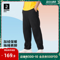 Dikamnon Sportpants Mens Autumn Winter Warm Plus Suede Pants Mens Pants Fitness Long Pants Loose Casual Pants Men TSG1