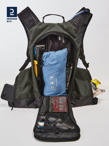 迪卡侬骑行包双肩包含水袋水包骑行装备背包OVMB