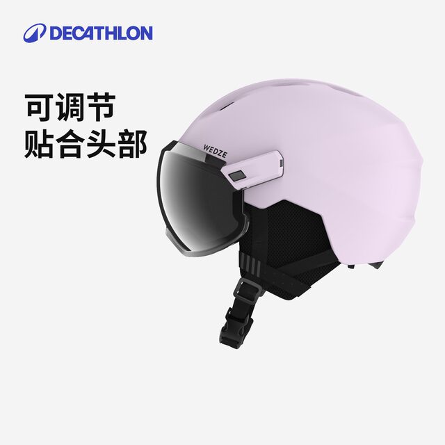 Decathlon ski helmet and mirror integrated HD