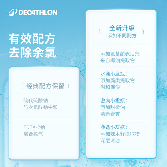 Decathlon Дехлорирующий шампунь и очищающий гель для душа для занятий спортом Дехлорирование «два в одном» для женщин, занимающихся плаванием IVA6
