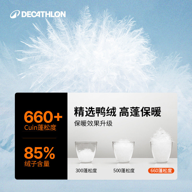 迪卡侬长款羽绒服男冬防风防雨加厚保暖运动足球外套户外棉服SAT5,淘宝优惠券,粉丝福利购,淘宝优惠卷