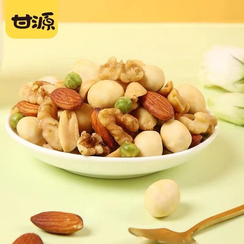甘源208G缤纷综合果仁每日坚果小包装混合坚果炒货类零食大礼包 - 图1