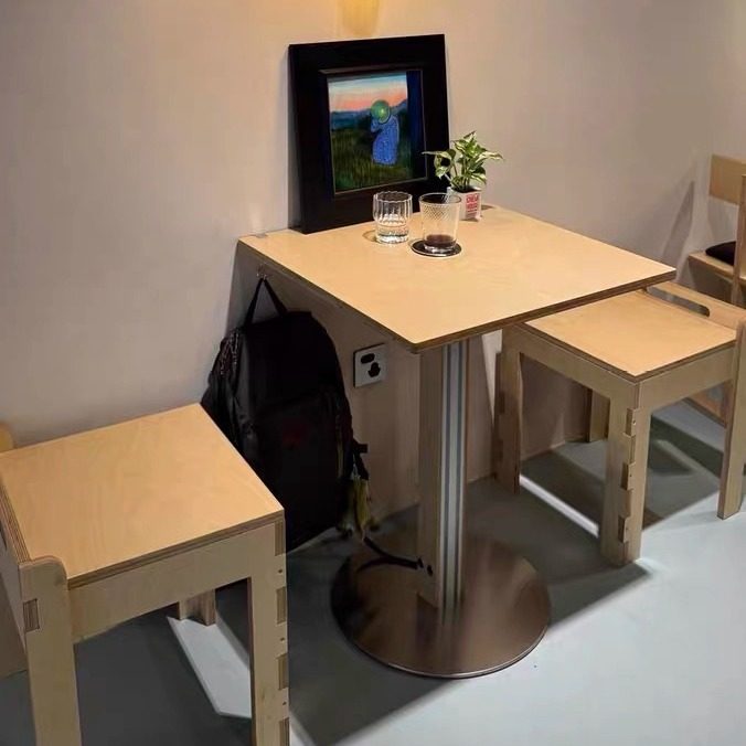 中古风咖啡厅桌椅组合奶茶店甜品店商用咖啡桌海洋板椅子小圆方桌,淘宝优惠券,粉丝福利购,淘宝优惠卷