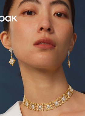 【新品上市】OOAK界格雕金烟花雨系列满圈日落烟花雕金项圈轻奢