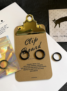 戒指黑玛瑙ins玉石极简情侣