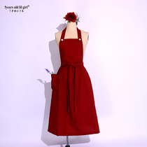 Brand Design Hot Pin Life Casual All-cotton Harnesses One-piece Dress Apron Direct FHH11