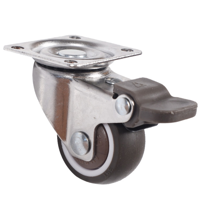 Rubber with brake rubber belt brake rubber silent universal wheel