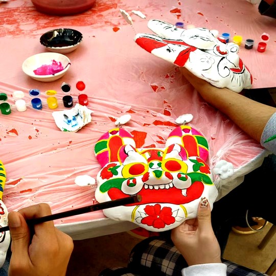 非遗工艺品DIY手工材料包凤翔泥塑小挂虎空白胚美术幼儿学生教学