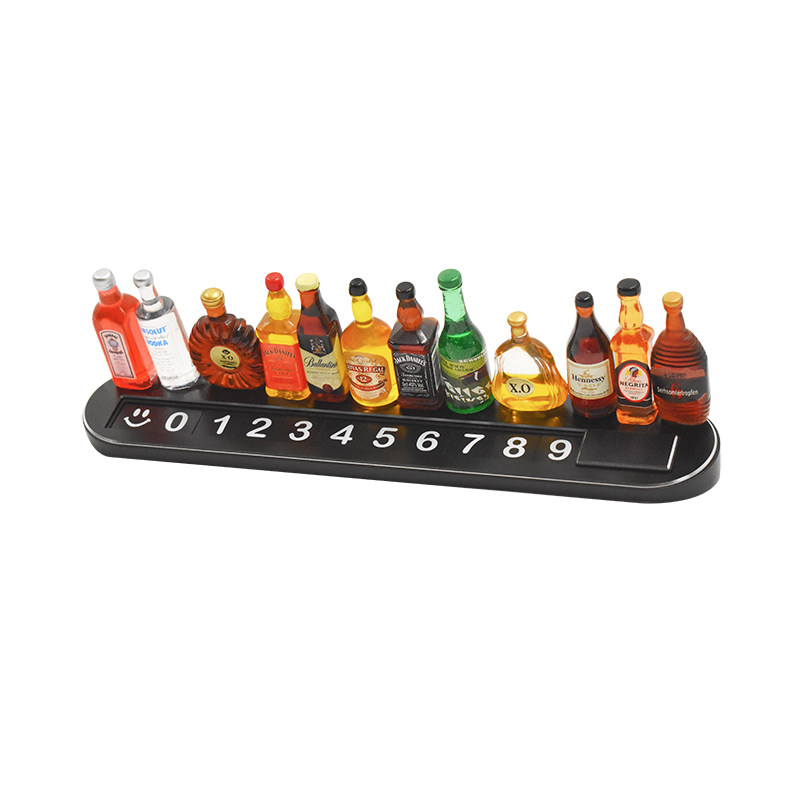 创意小酒瓶挪车电话牌车用汽车临时停车号码牌车载停靠牌移车牌,淘宝优惠券,粉丝福利购,淘宝优惠卷