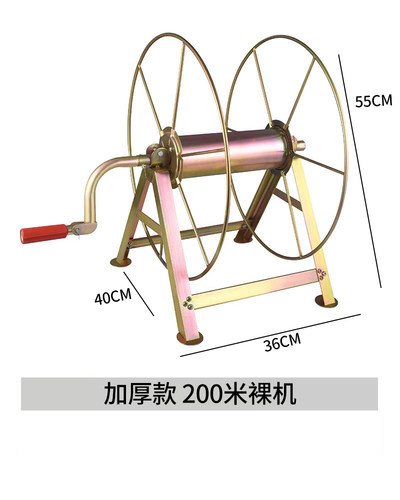 加厚农用打药机器高压喷雾水管绕管机卷收管机器摇管架子收纳出水 - 图2