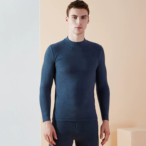 Двусторонное бархатное удерживающее тепло нижнее белье, мужской утепленный комплект, утепленное зимнее термобелье, в обтяжку