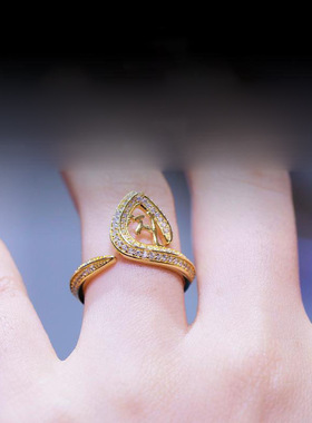 龙王戒指女款娑伽罗龙王财神爷指