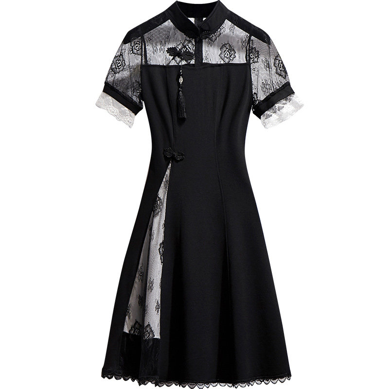 改良版旗袍2020年新款夏季小连衣裙 欧奈藤连衣裙