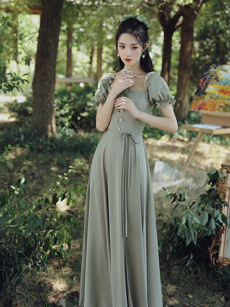 森系伴娘服平时可穿服伴娘团连衣裙 媞曼萱礼服/晚装