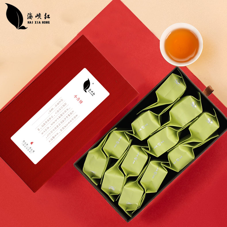 海峽紅茶葉小青柑茶柑普茶桔普茶獨立包裝禮盒裝12顆/盒*2盒_海峽紅旗艦店_茶