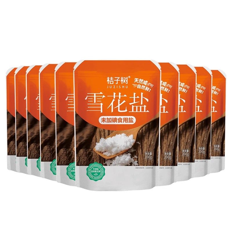 美康达精制岩盐400g食盐7袋装食用盐厨房家用